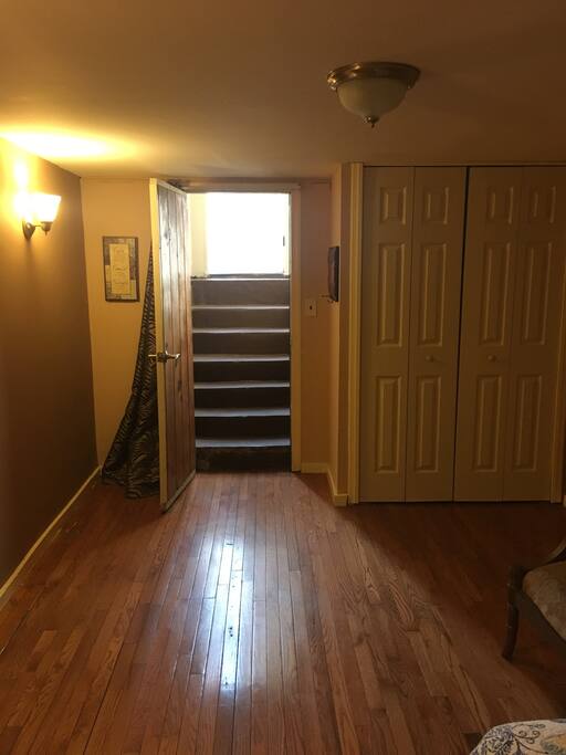 Access to spacious backyard.
