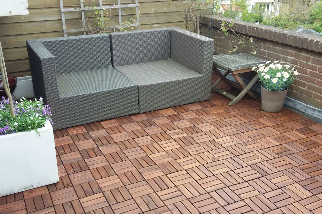 Terrace accesible from the bedroom.