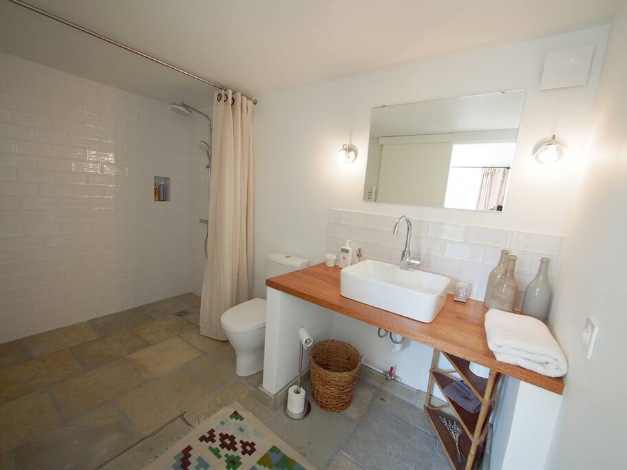 Private guest bathroom