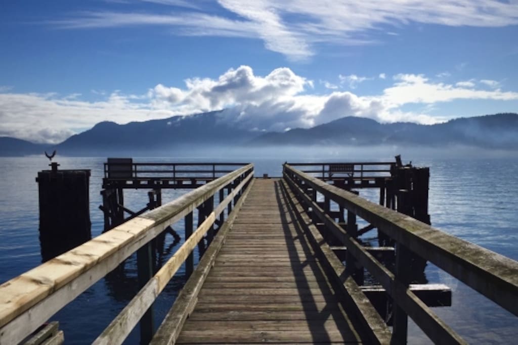Hopkins Landing Pier- perfect for jumping off into the water!
