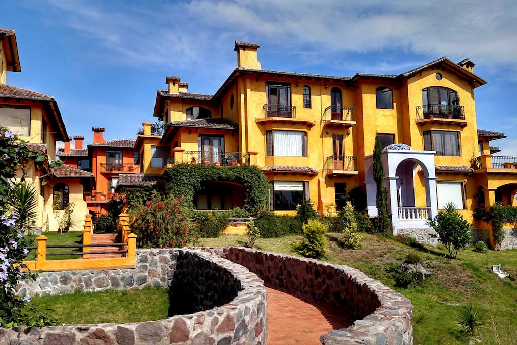 The Laguna building in La Casa de los Suenos development of Cotacachi Ecuador