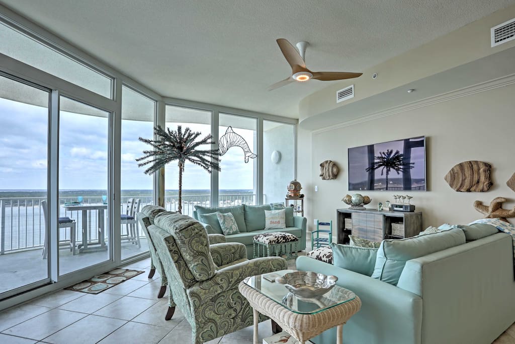 This penthouse-like condo is perfect for friends and families looking for an upper-class vacation rental!