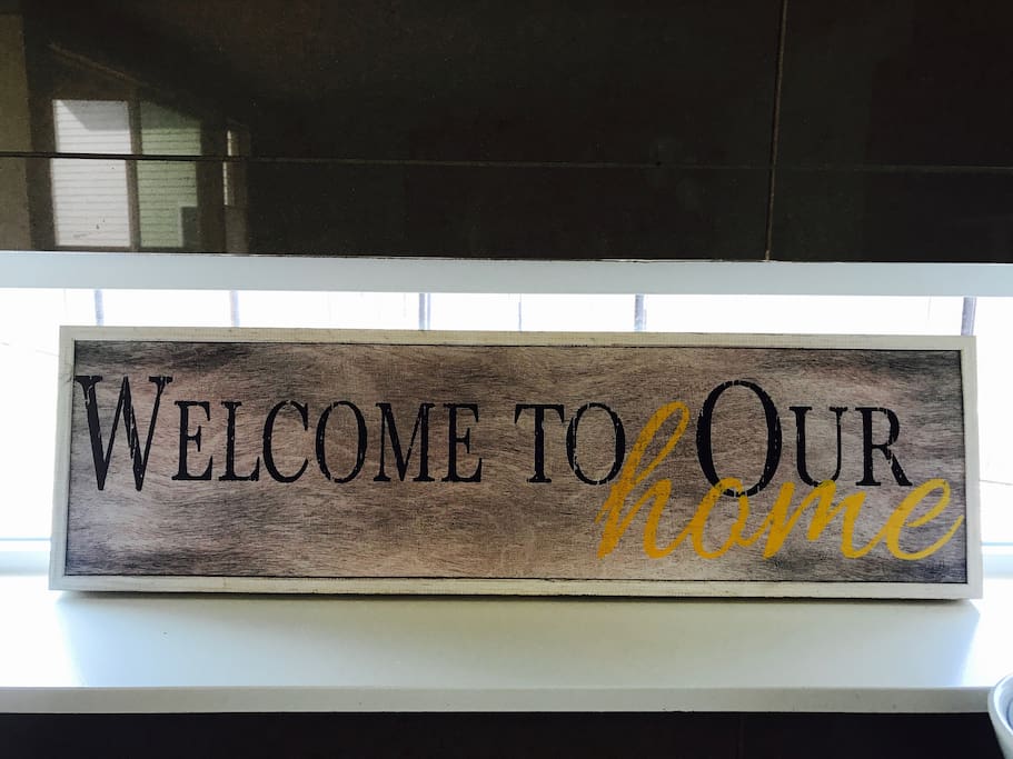Welcome to our home