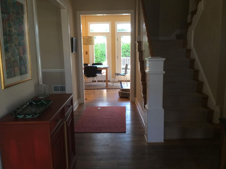 view from front hall as you walk in