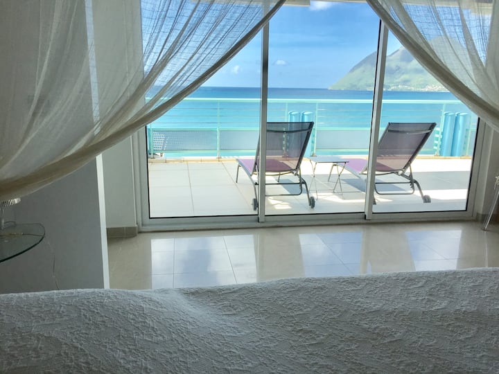 Master-Schlafzimmer auf der Terrasse