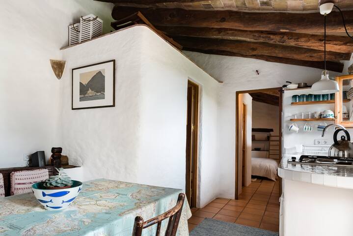 Dine Under a Towering Fig Tree at a Secluded Stone Villa