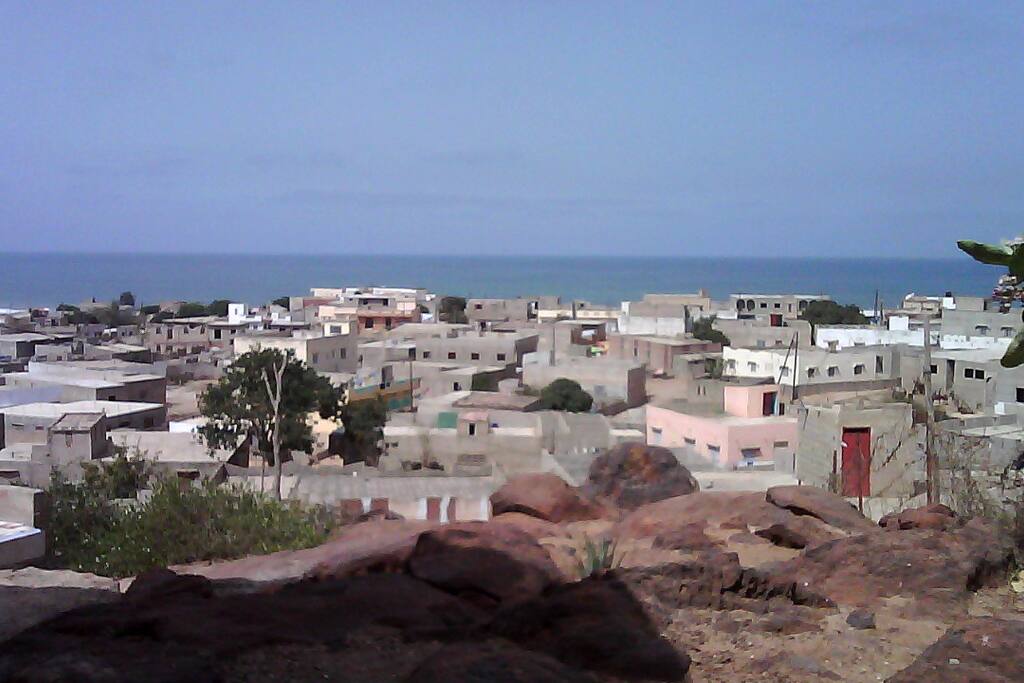 vue sur tout le diallaw et la l'ocean