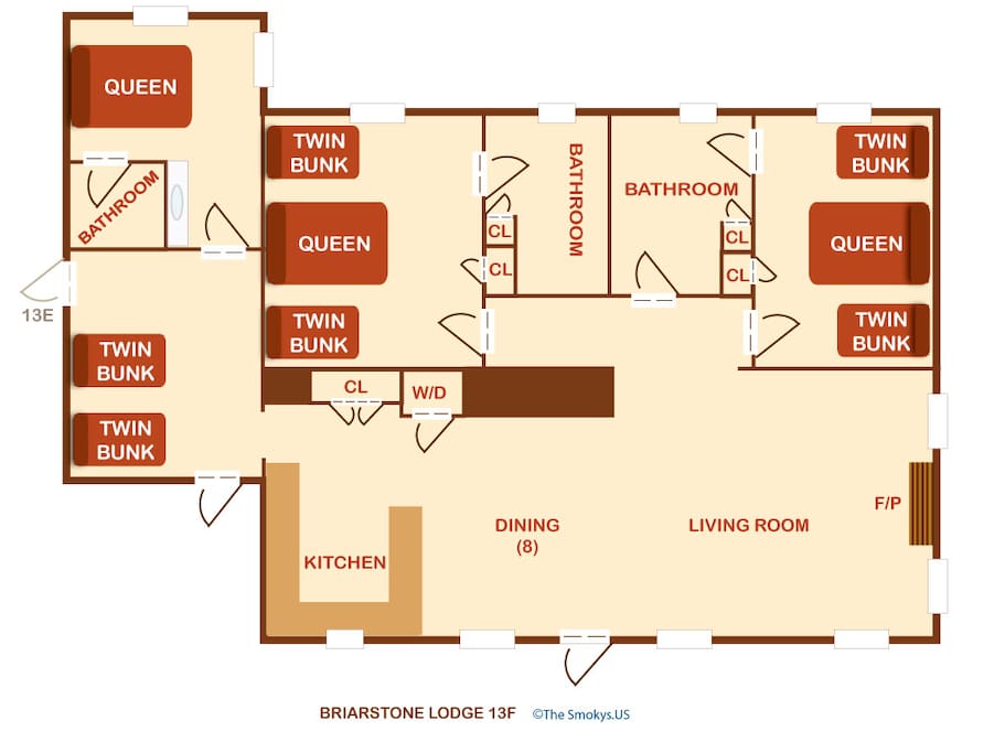 Briarstone Lodge Condo 13F-Floor Plan