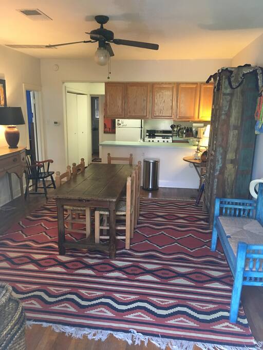 Private dining room. Full kitchen, refrigerator and freezer.