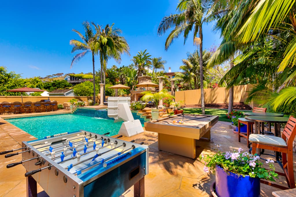 Spectacular back patio filled with everything you need to be together and have fun!