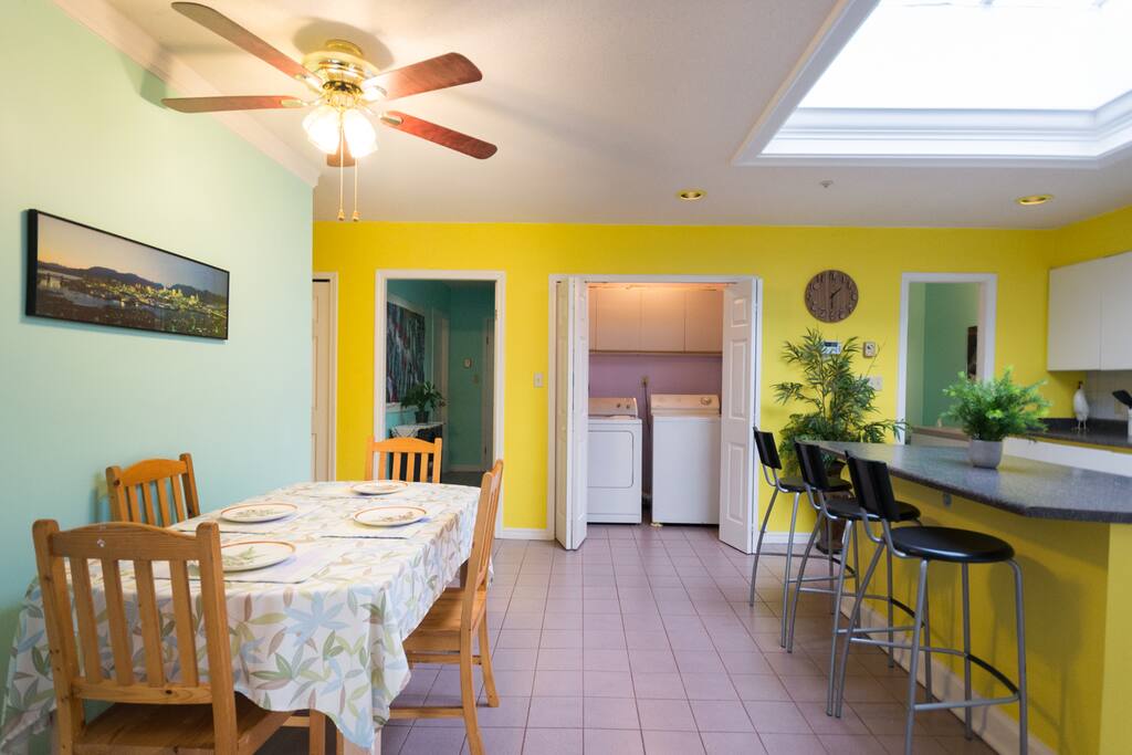 And ensuite laundry is available as well.