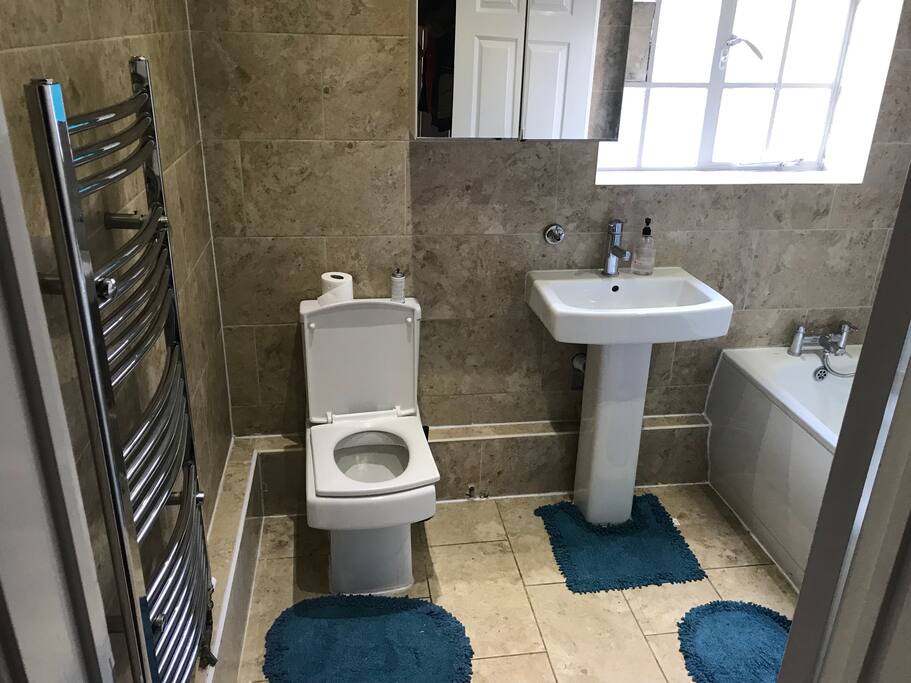 The bathroom!