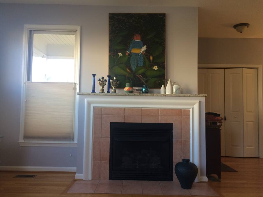 Living room Gas Log Fireplace