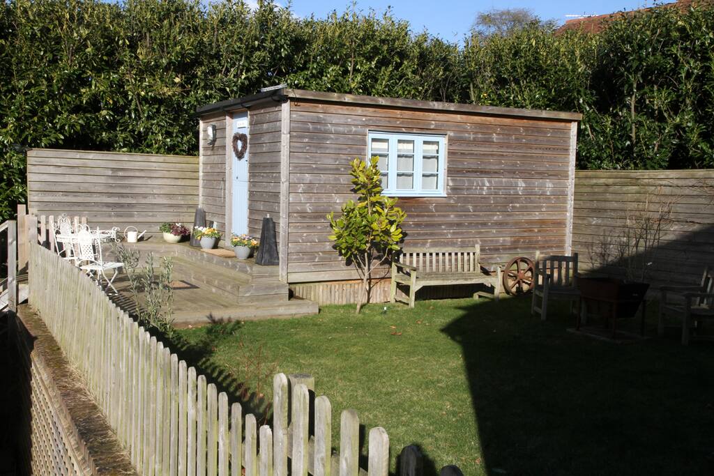 The Cabin and South West Facing Terrace and Garden