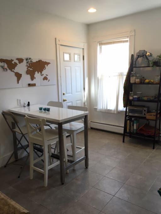Enjoy a meal in our kitchen.