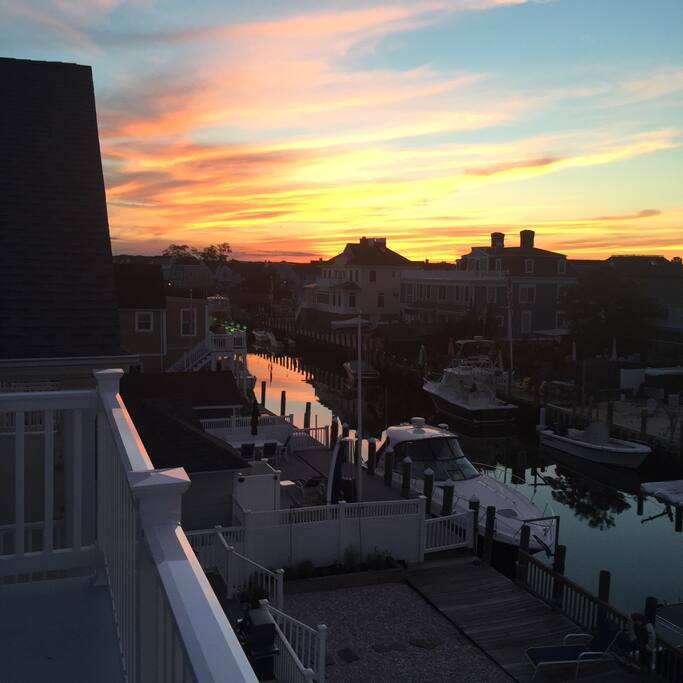Beautiful sunsets from balcony