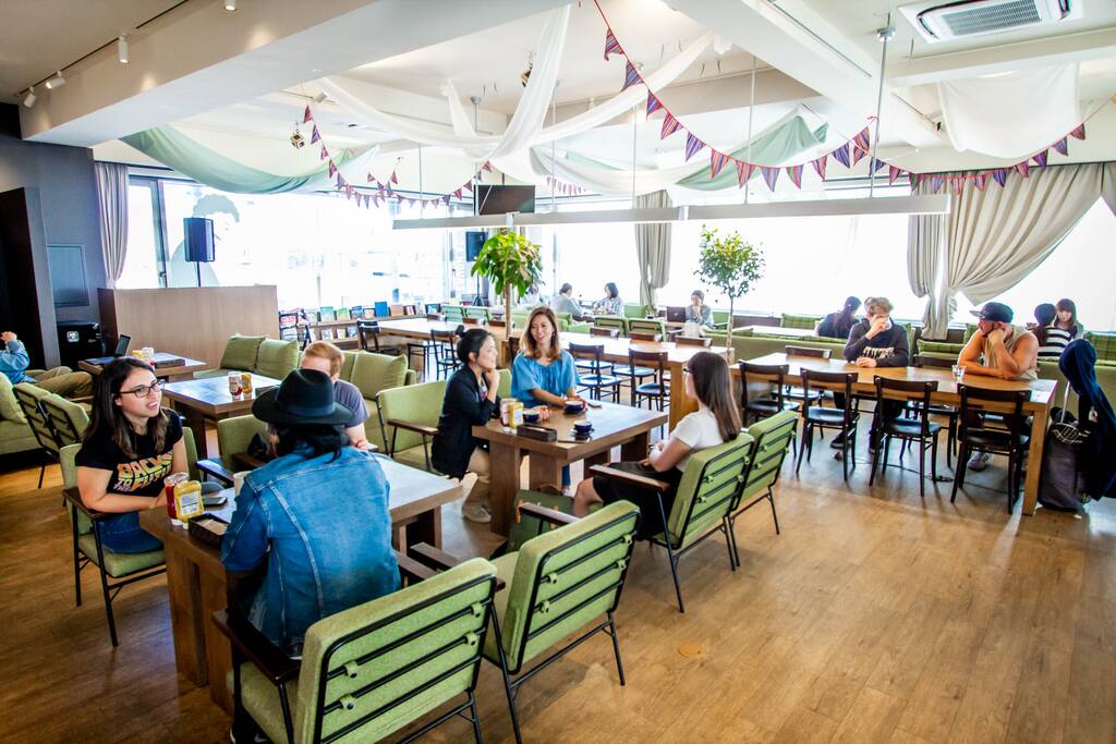 cafe lounge with wifi, charging point
