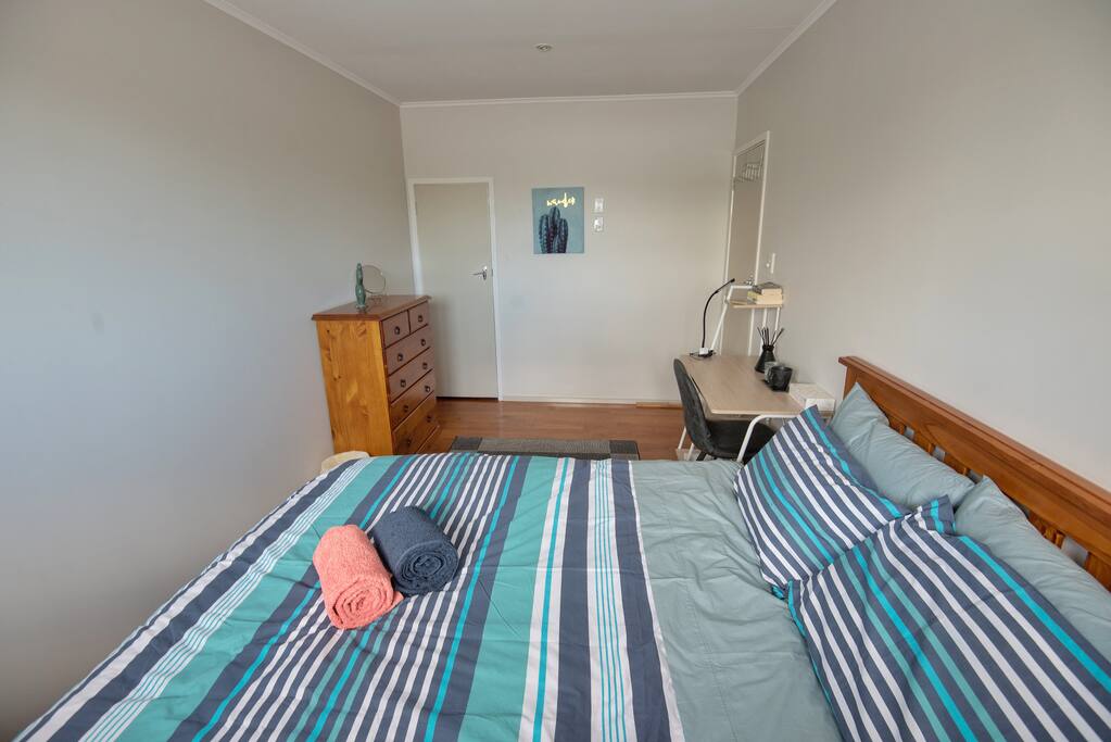 Our lovely double room & queen bed