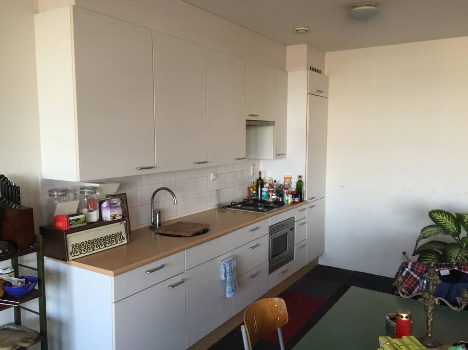 In the kitchen everything will be available for you, besides food ;)
