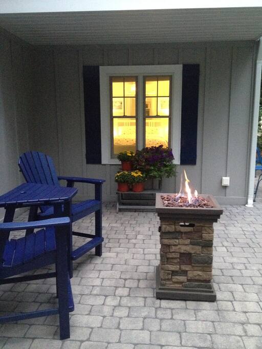 Private patio off guest room