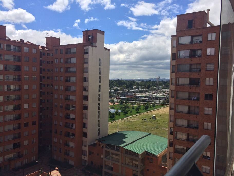 External View, quiet and green area. Away can be seen the massive public transportation system.