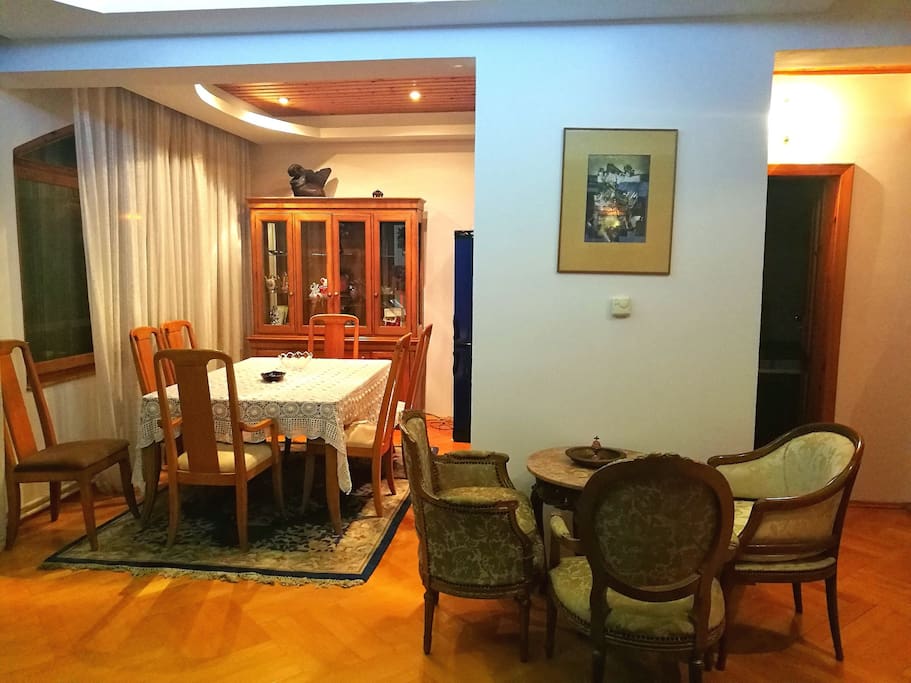 Dining room and part of living room