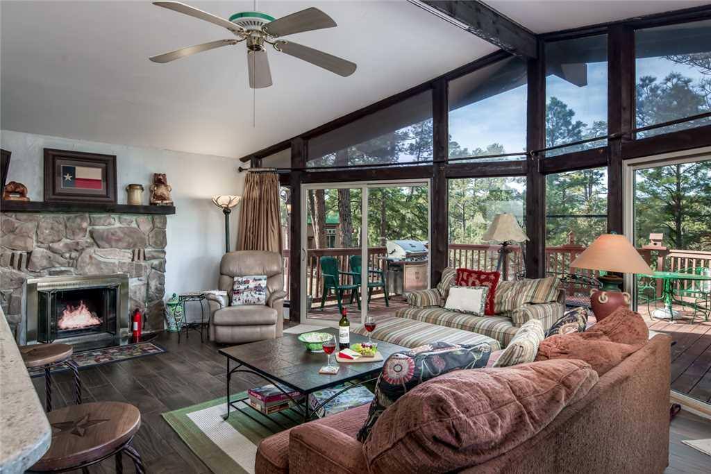 Stretch out in one of the inviting and relaxing sofas, while you chat up the rest of your friends and family with the open concep