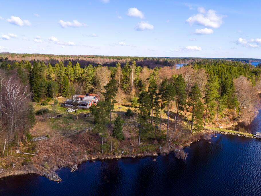 View of the property and land around it.