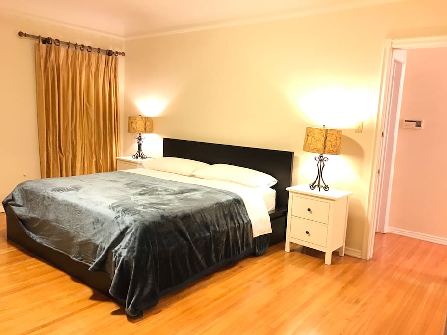 Beautiful Master bedroom with King size bed