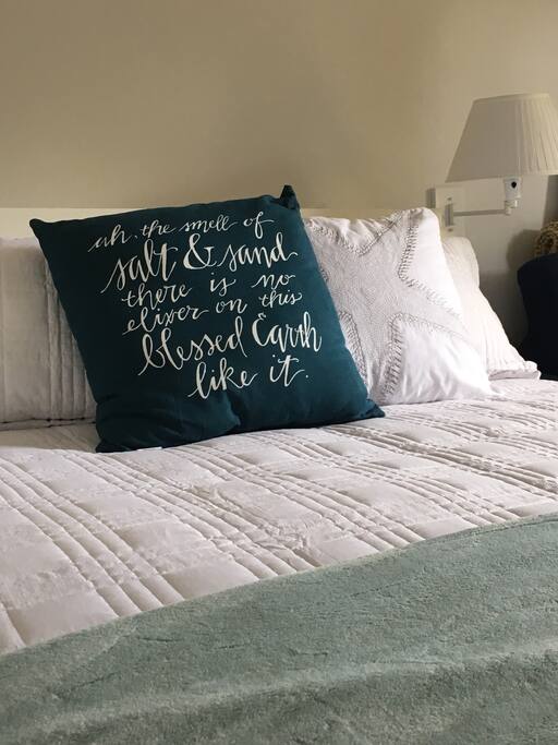 Saw this pillow ...its message felt it described this place.
