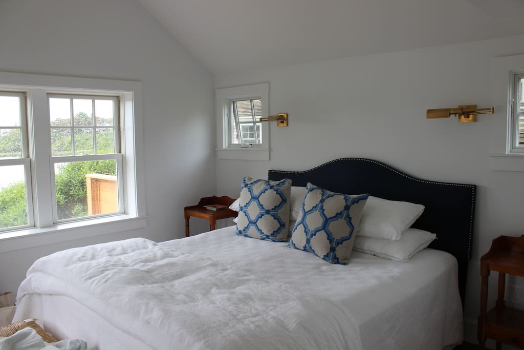 Master bed with view