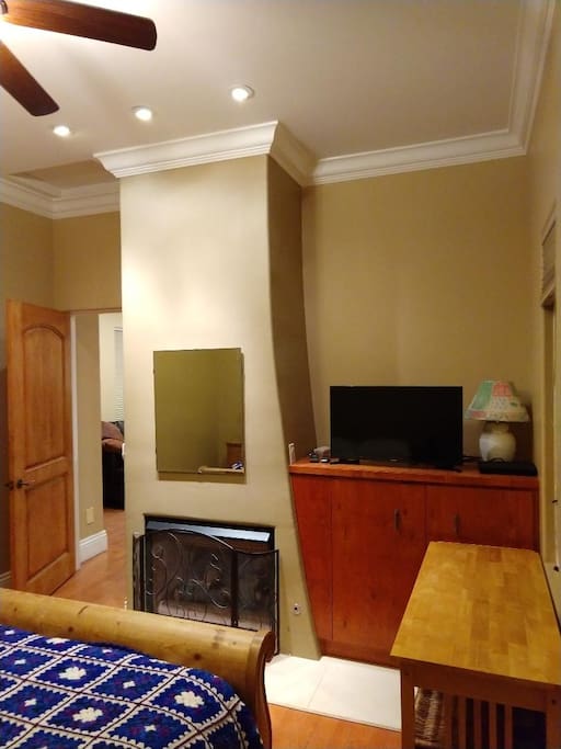 Bedroom fireplace