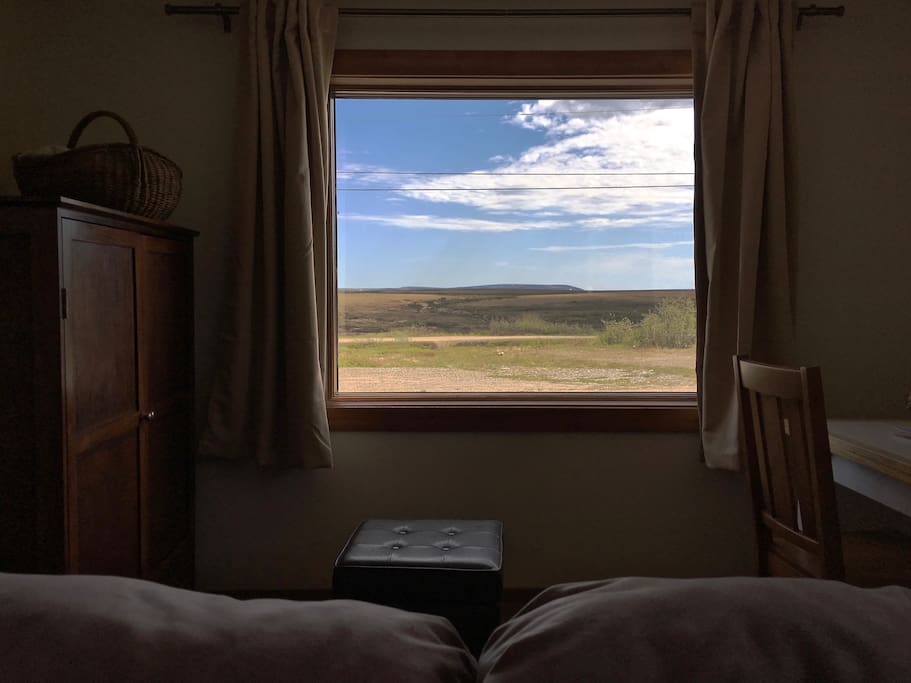 The view of Cape Nome and the tundra right out your window!