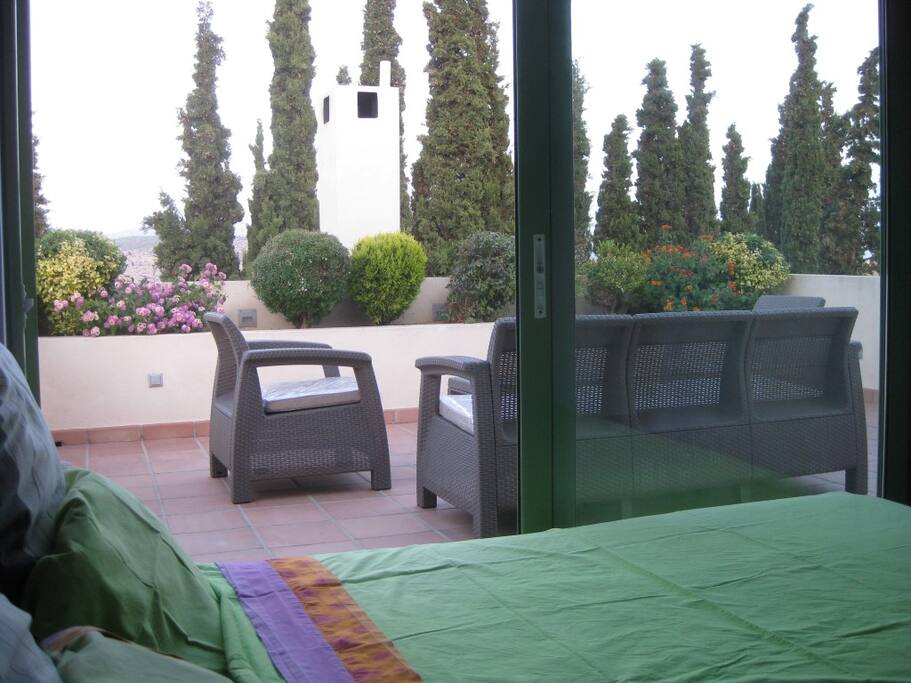 3rd Bedroom with Terrace view