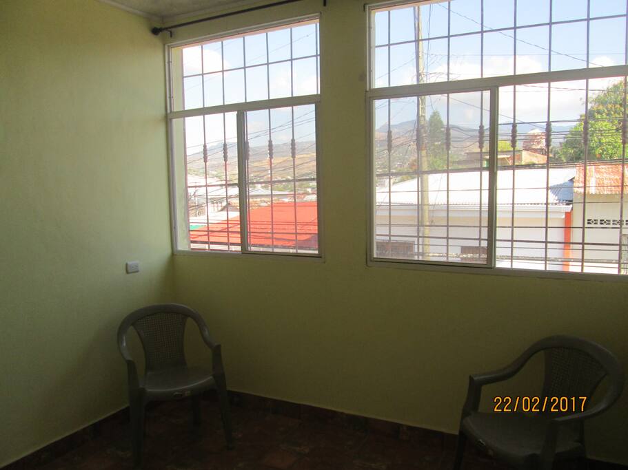 view from the living room