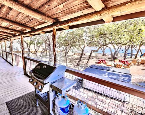 Lake Travis Lakefront Lodge Hot Tub, Dock, 4Cabins
