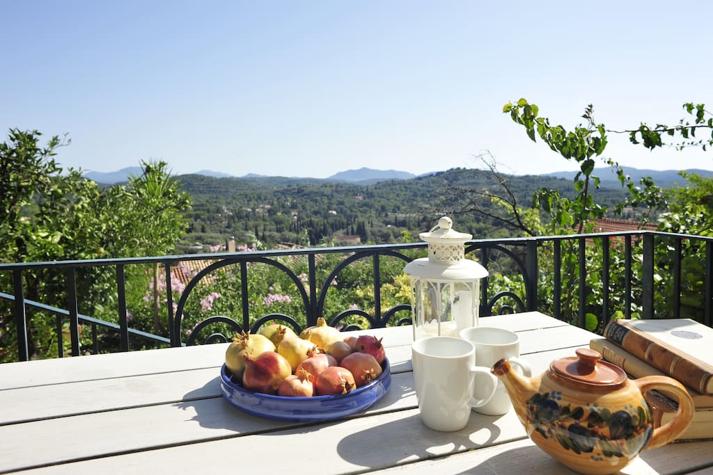 View from the balcony of the ground floor
