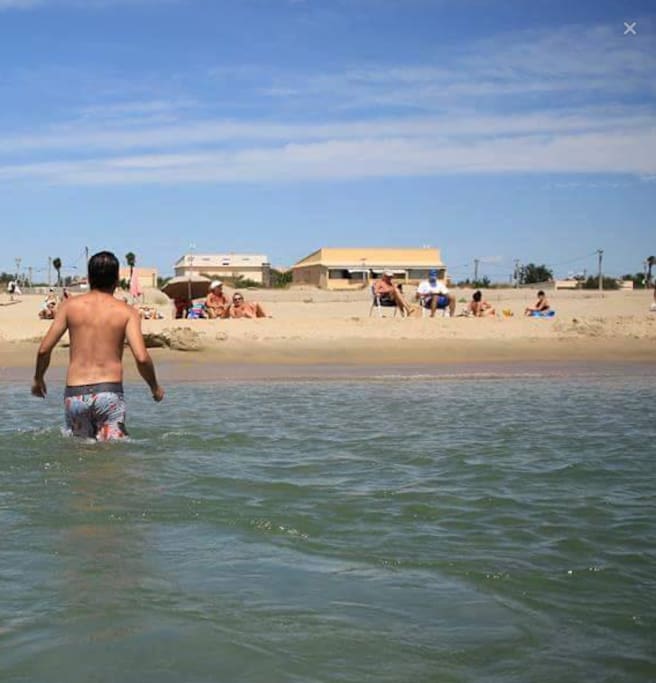 Villa vue de la plage