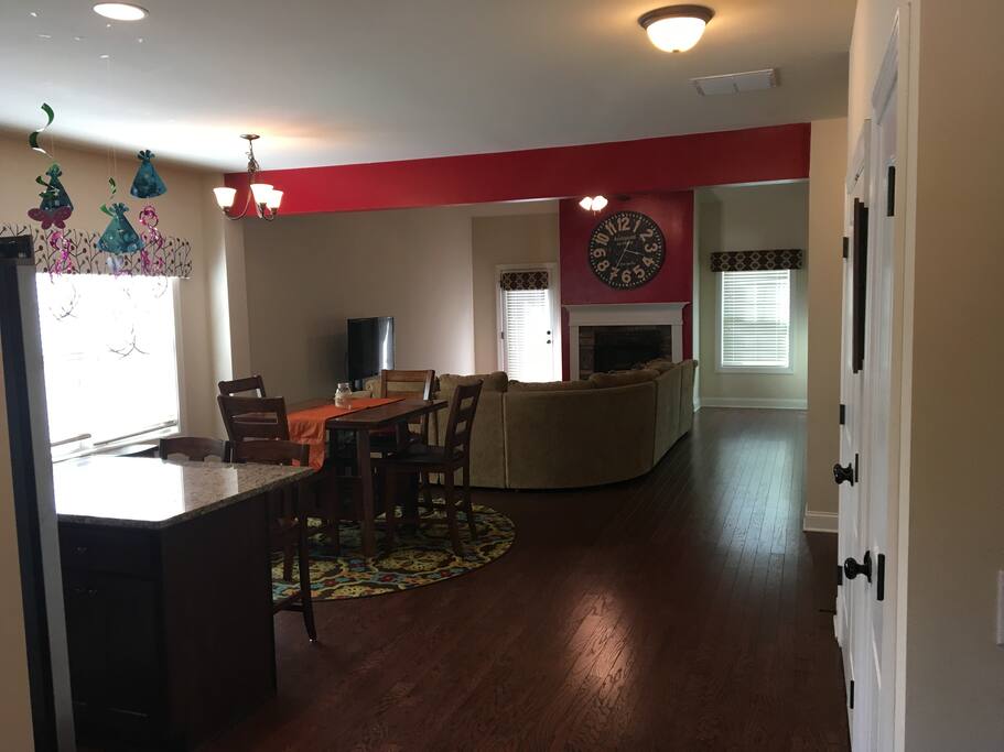 Spacious open downstairs living area.