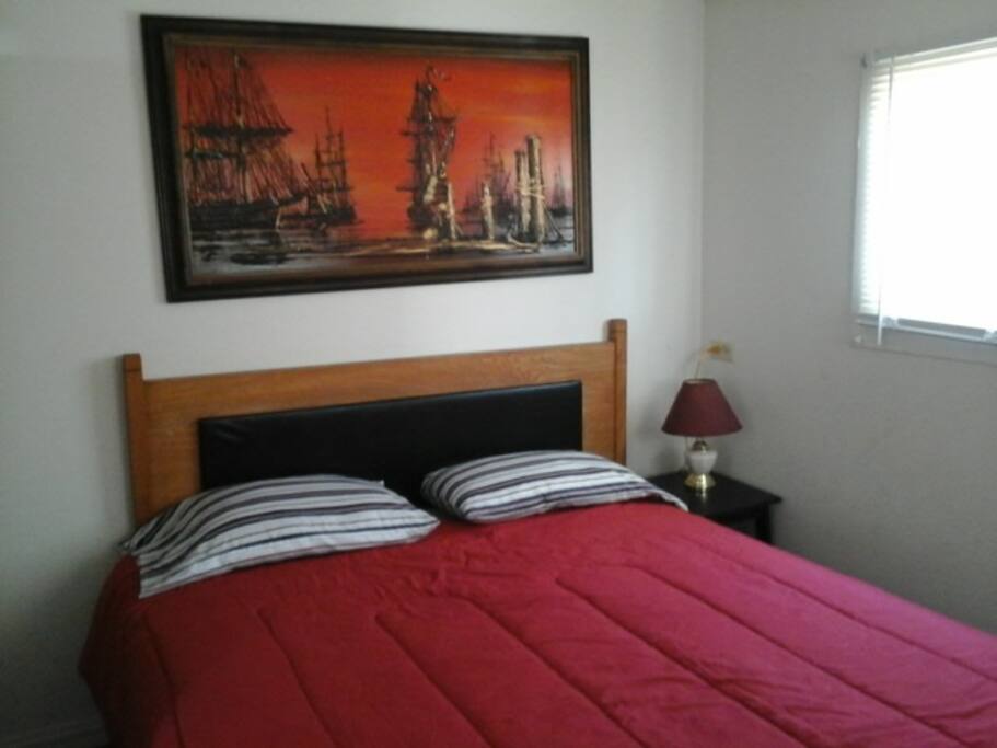 Bed in Back Bedroom
