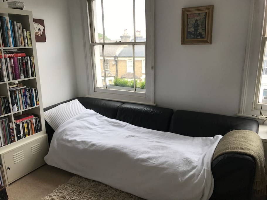 Sofa with bedding