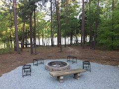 Kerr+Lake+Log+Cabin+on+calm+cove