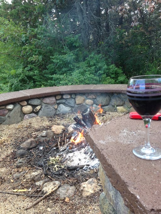 Fire pit.