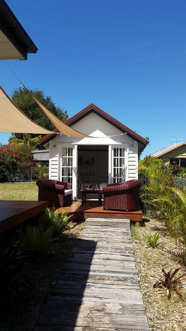 Pathway to the guesthouse