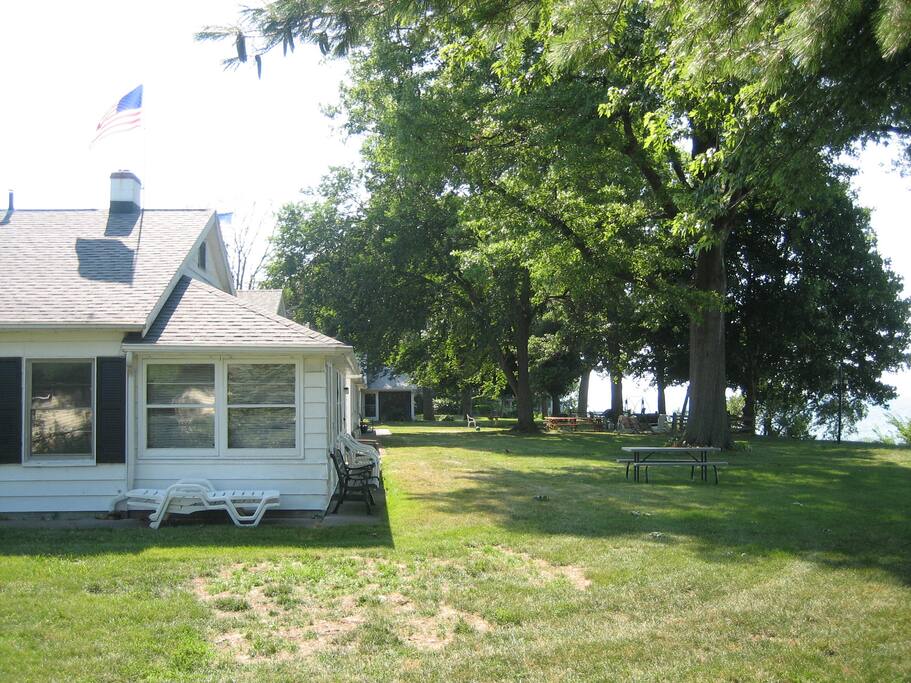 Our Yard on Lake Side