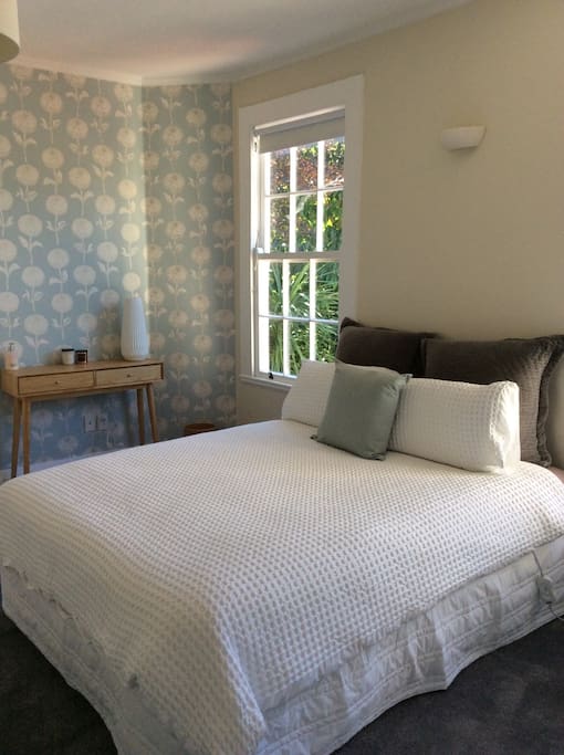 Spacious sunny bedroom