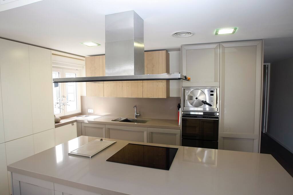 Electric and steam oven, induction plates,toaster,proffesional deep fryer.../horno, inducción y vapor,tostadora,freidora...