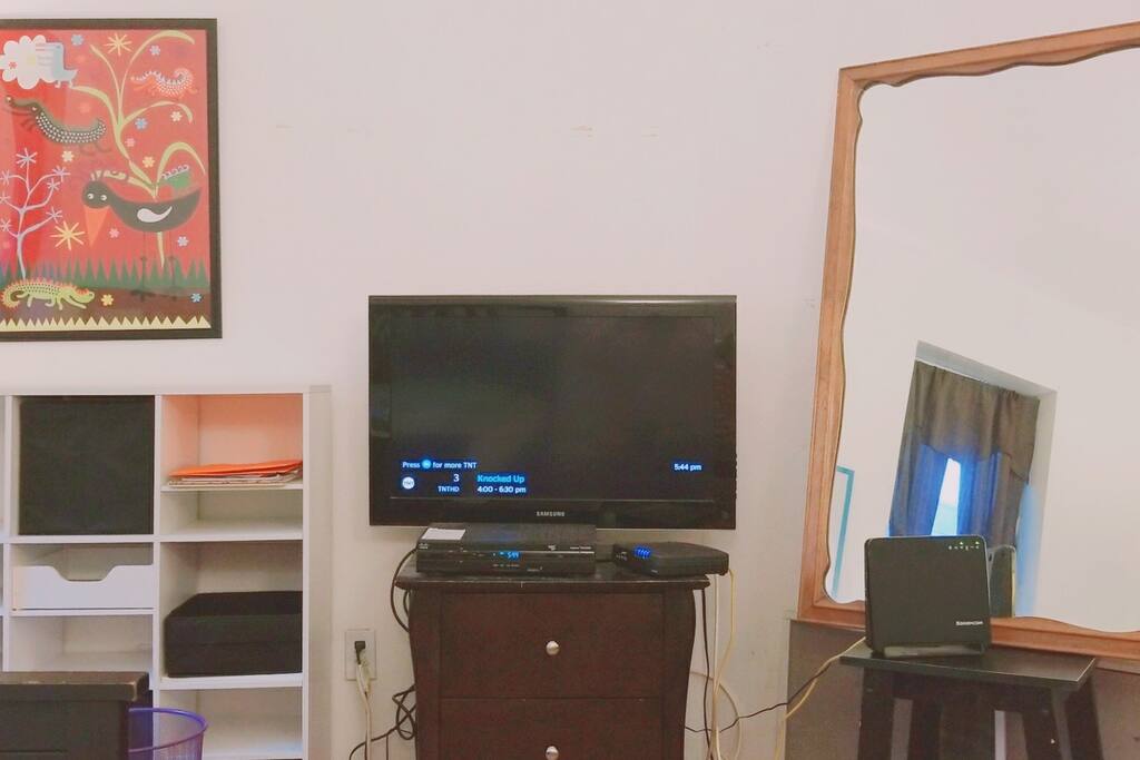 TV in the first bedroom