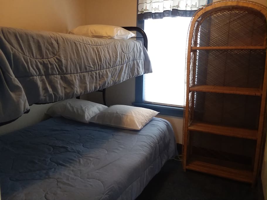 Bedroom #2 with Double & Twin Bunk
