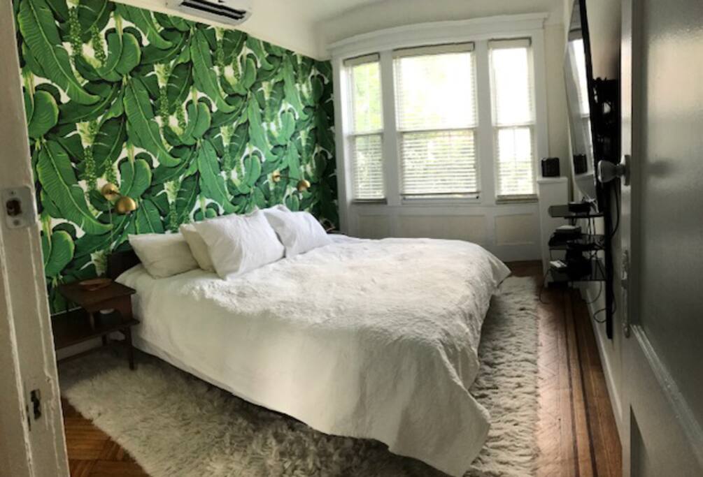 Master bedroom king-size bed
